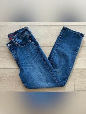 Lucky Brand High Rise Zoe Straight Jeans Women's Size 12/31 Blue